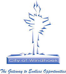 City of Windhoek official logo featuring a blue torch emblem with the tagline The Gateway to Endless Opportunities.