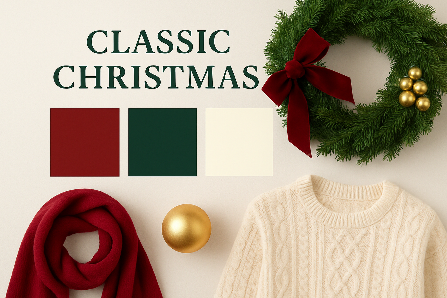 Color Palette for your Christmas photo session in McKinney, Plano, Princeton area.