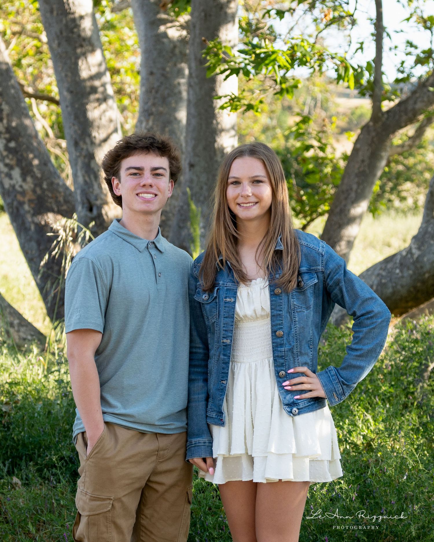 Brother and sister can play nice for portraits on Mother's Day!