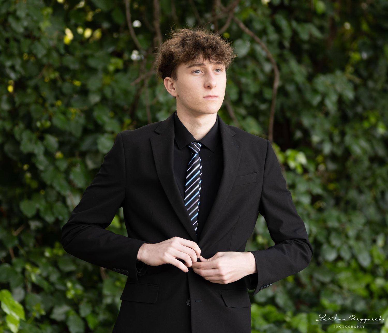 Getting ready to head to prom - Senior Portrait Session