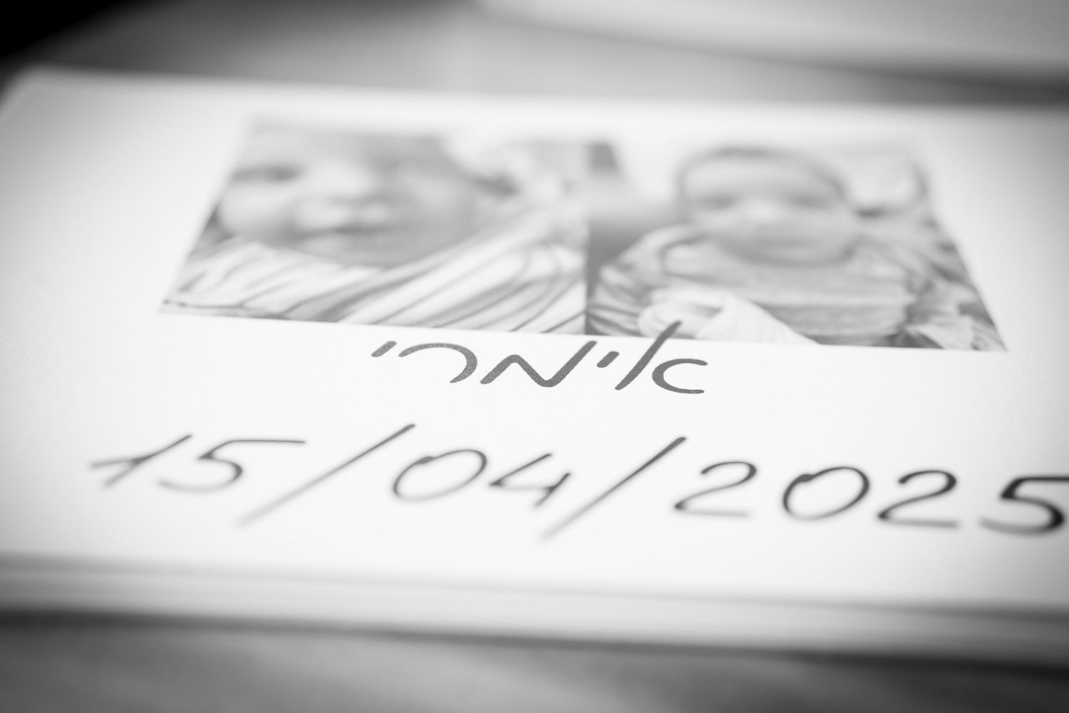 Close-up of handwritten date on paper with soft focus effect.