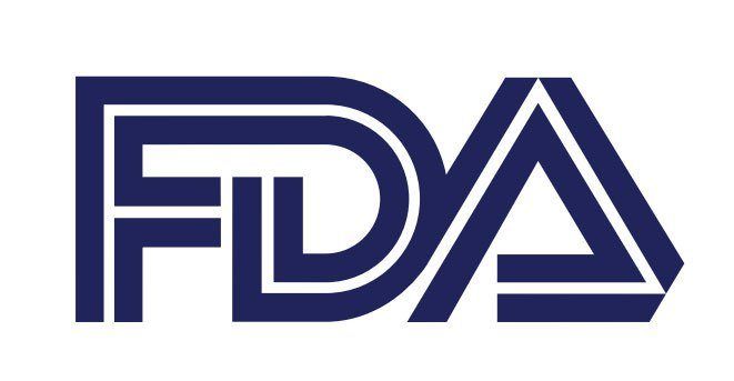 FDA logo in dark navy blue, featuring bold block letters with double-line design on white background.