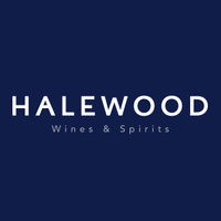 Halewood Wines & Spirits logo on a navy blue background with elegant white typography.