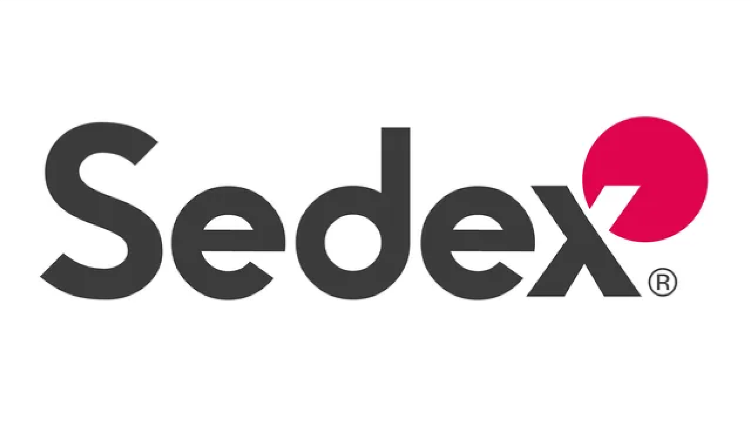 Sedex company logo featuring bold black text with a red circular accent mark above the letter x.