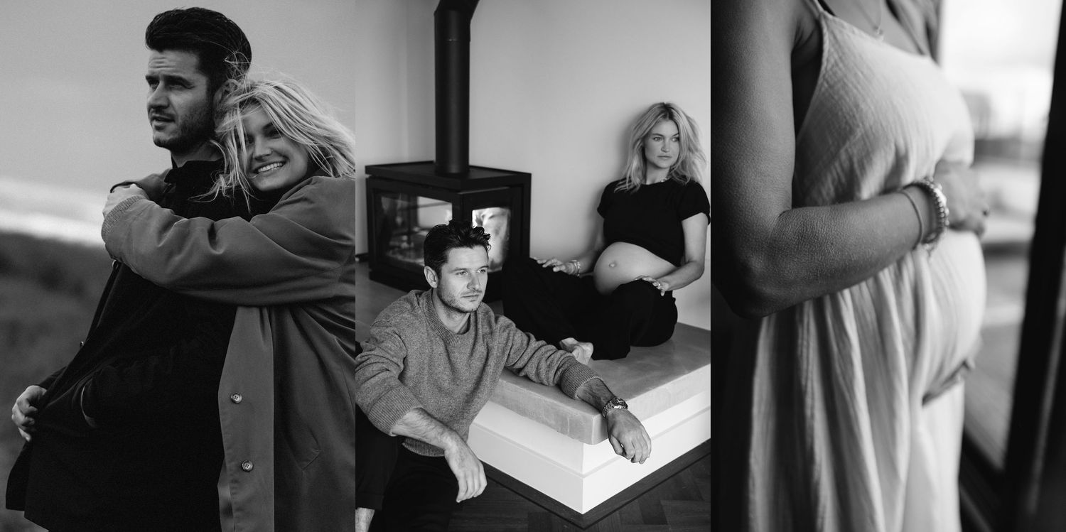 Black and white collection of candid lifestyle moments and poses.