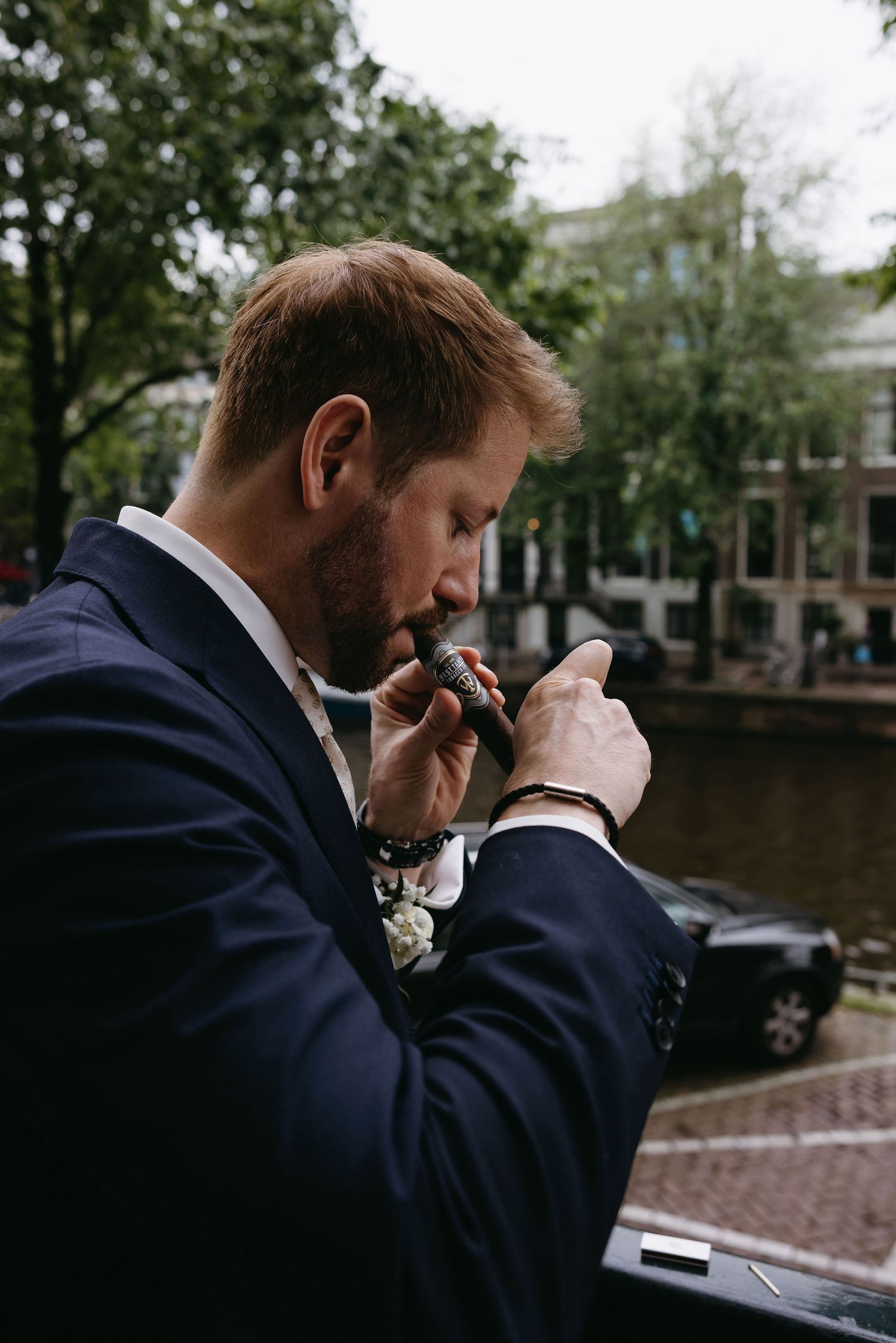 Series of emotional moments captured in moody lighting by the waterfront.