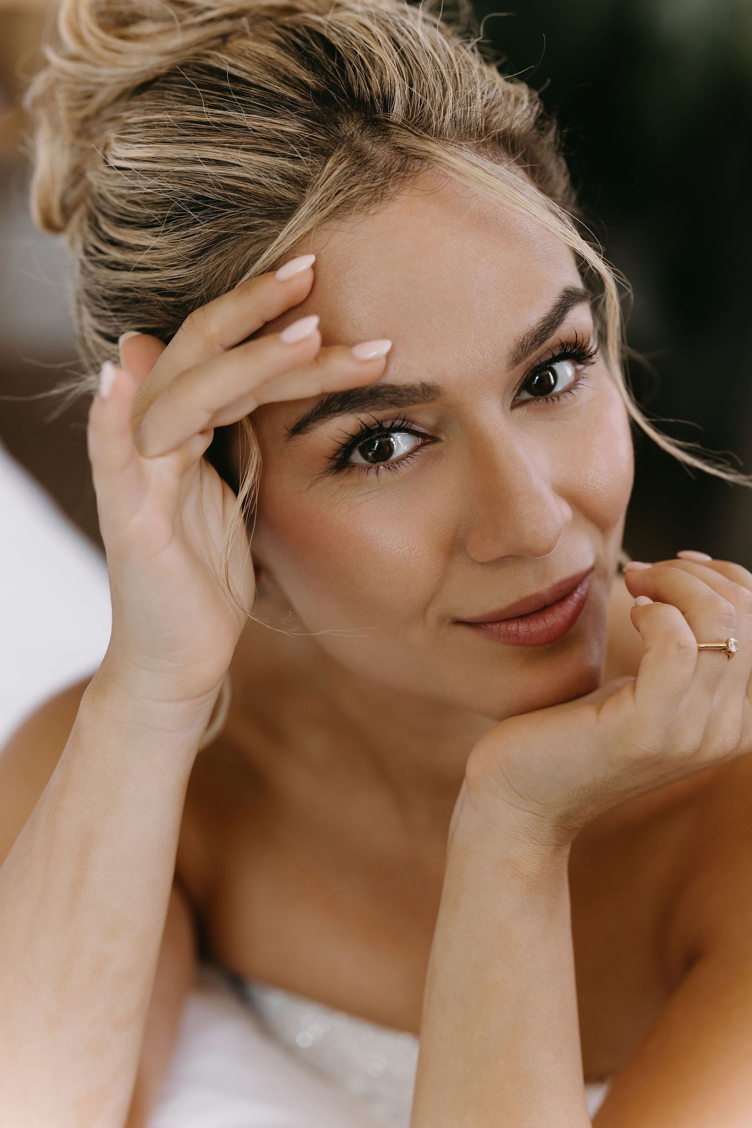 A sequence of close-up shots showing playful expressions and emotions.
