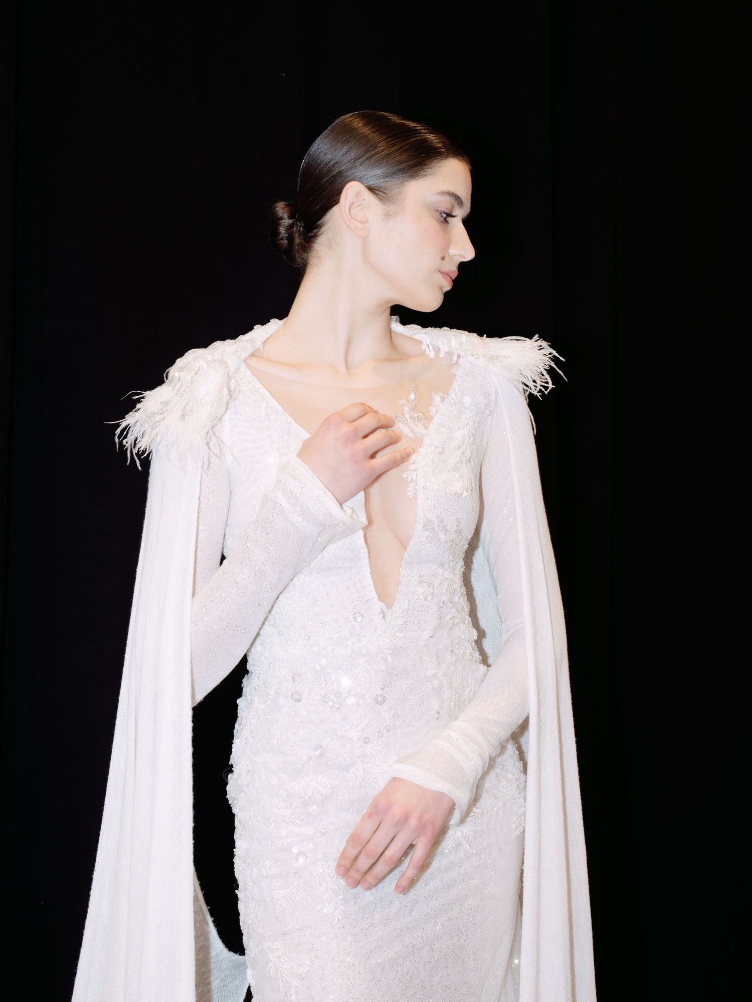 Kozarics Viktor bridal couture showcased at Budapest Bridal Fashion Show 2024, highlighting elegant designs and modern wedding trends