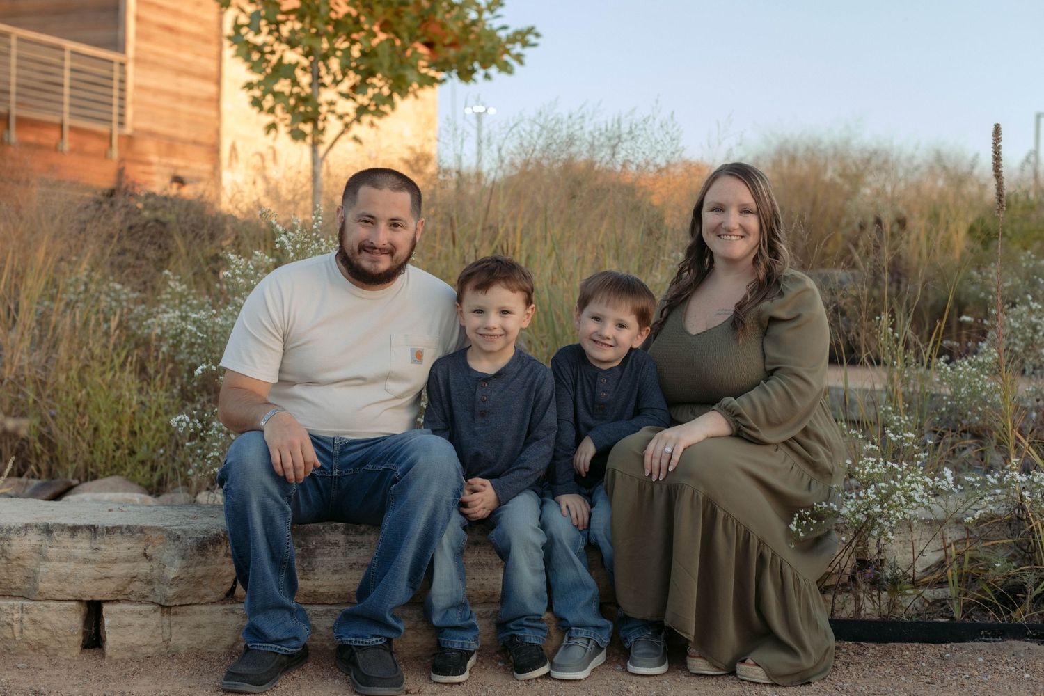 family portrait at jester state park in grimes iowa