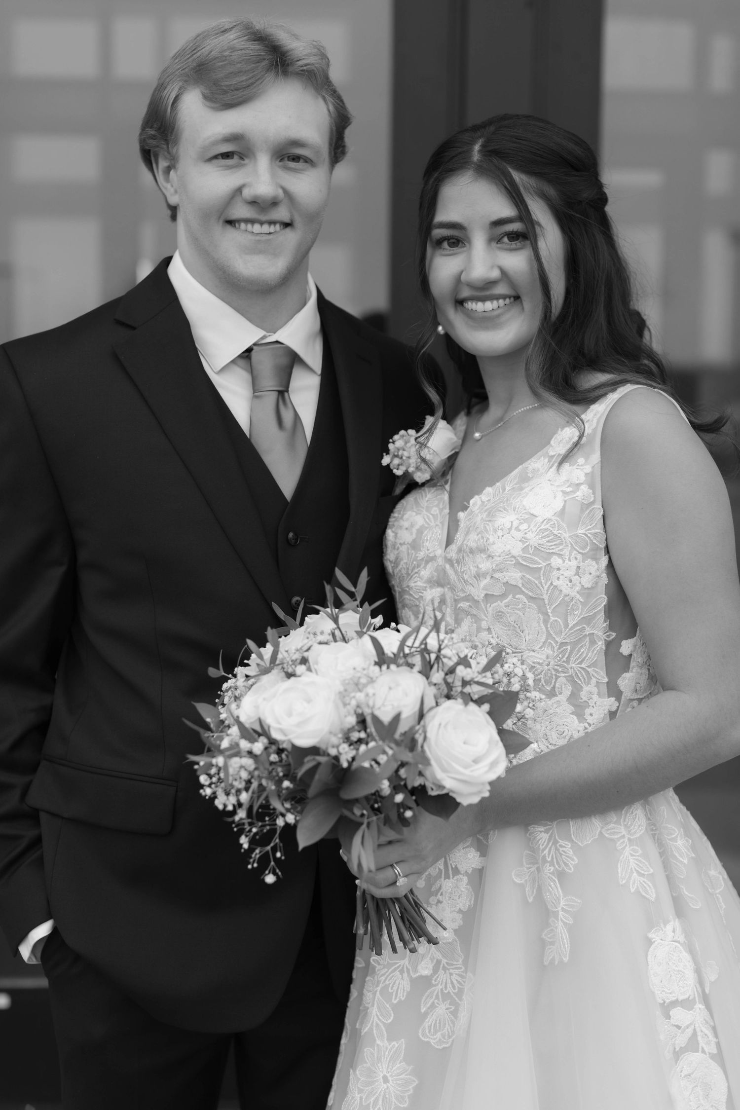 bride and groom portrait