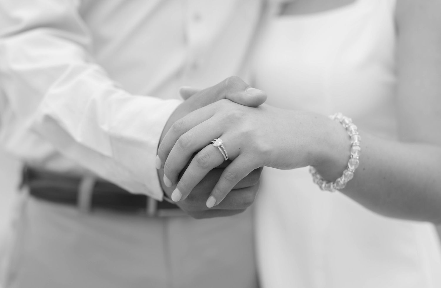 engagement photo showing ring