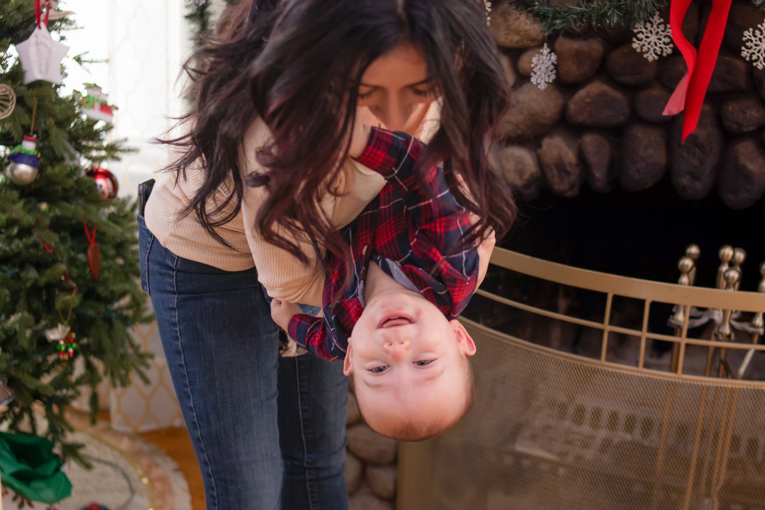 Christmas mini family photos, Dedham Massachusetts