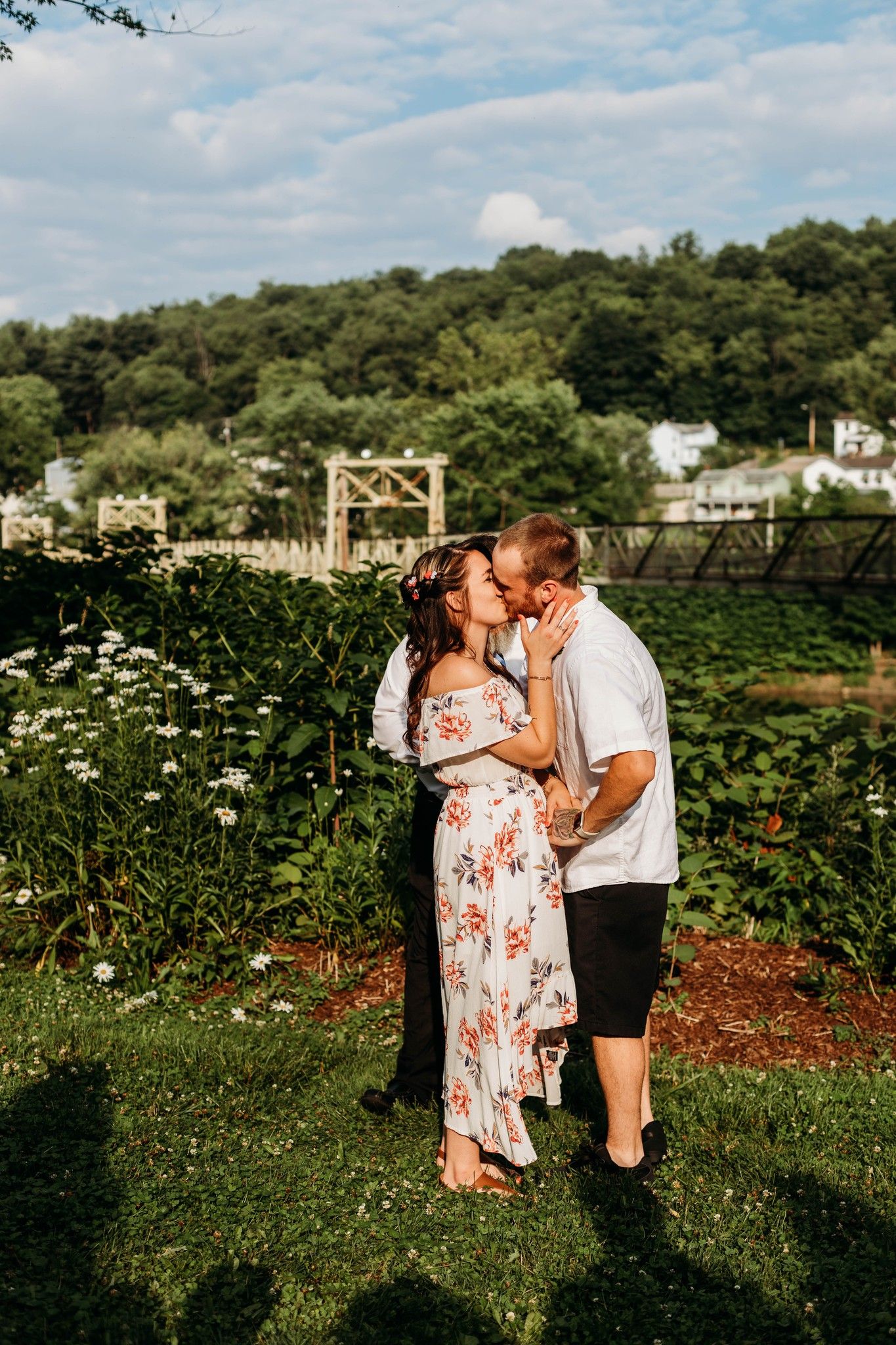 A newlywed seal their 