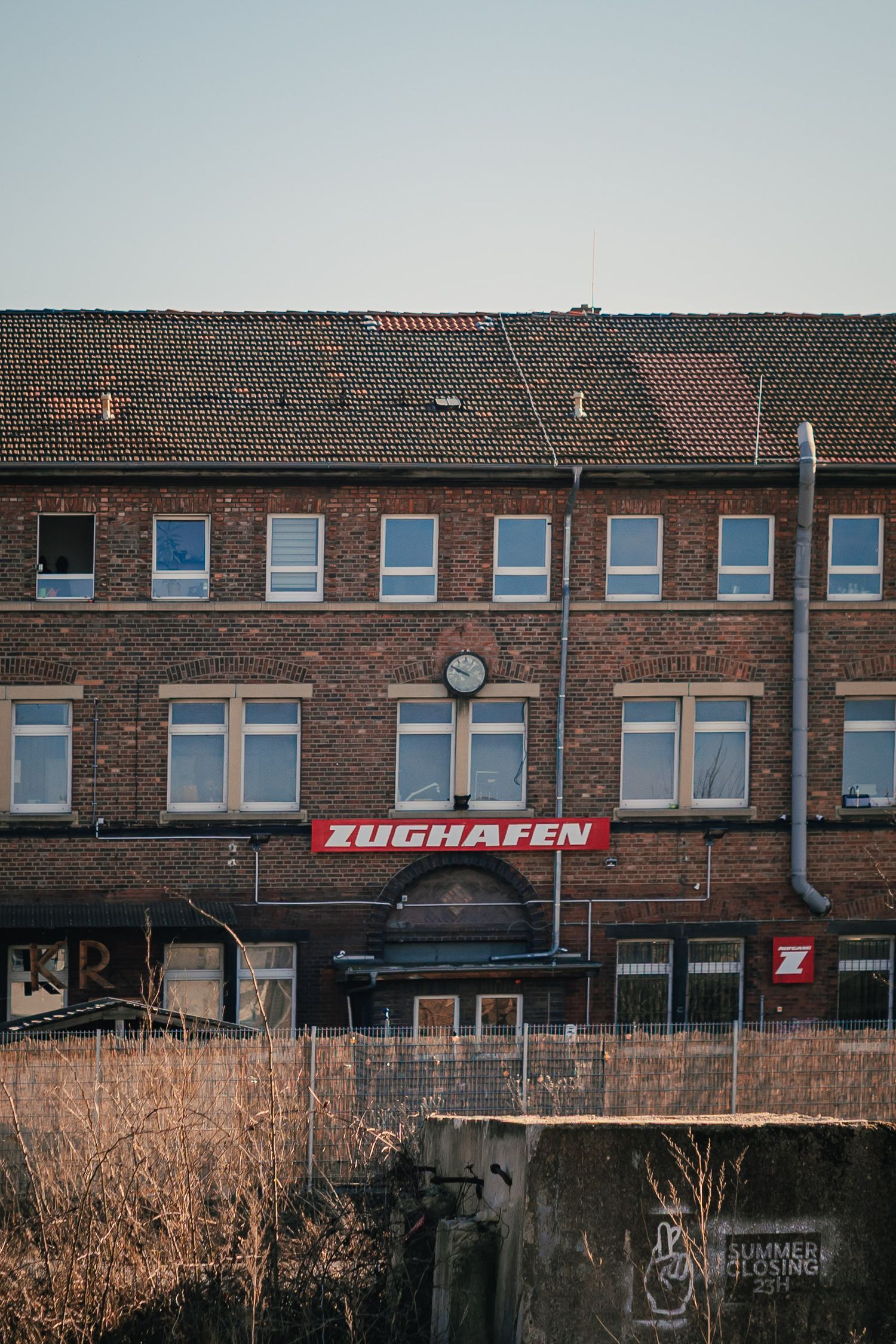 An old brick house.
