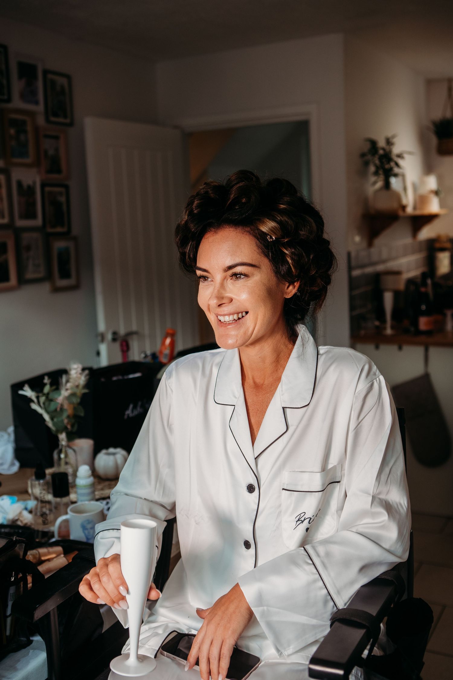 Relaxed morning moments before the wedding — bridal prep in Wiltshire captured by NY Photography.