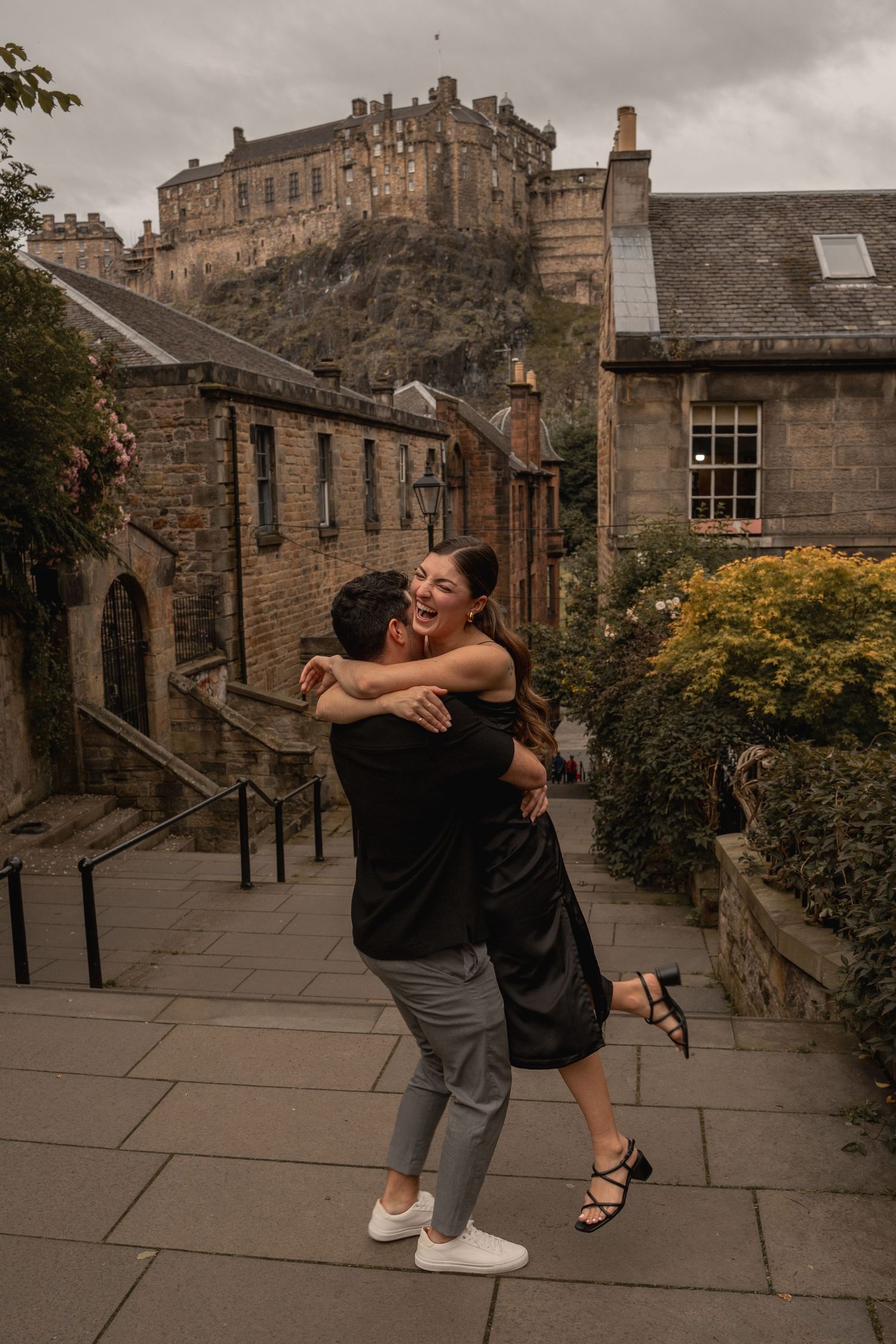 Secret Engagement at Vennel Steps Edinburgh