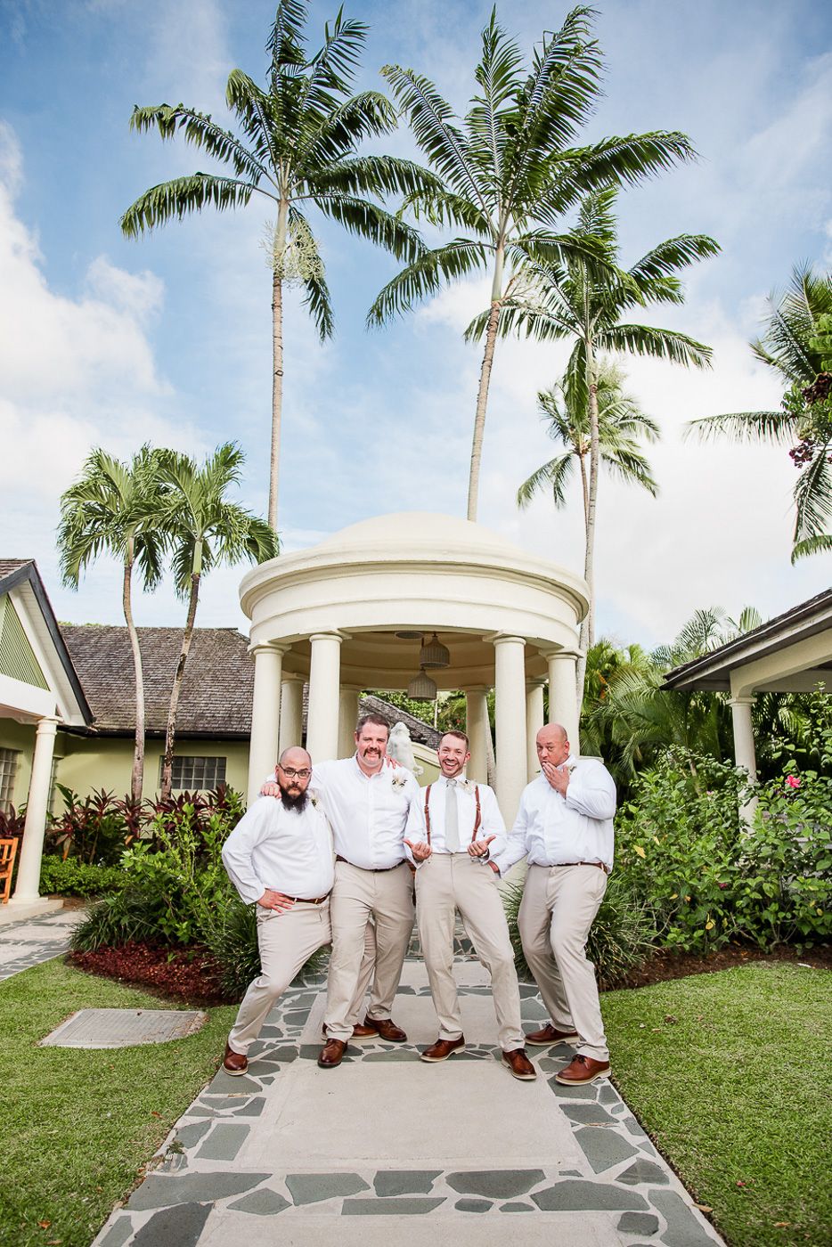 Celeste and Reece documenting the couple’s wedding at Sandals Resorts in Saint Lucia