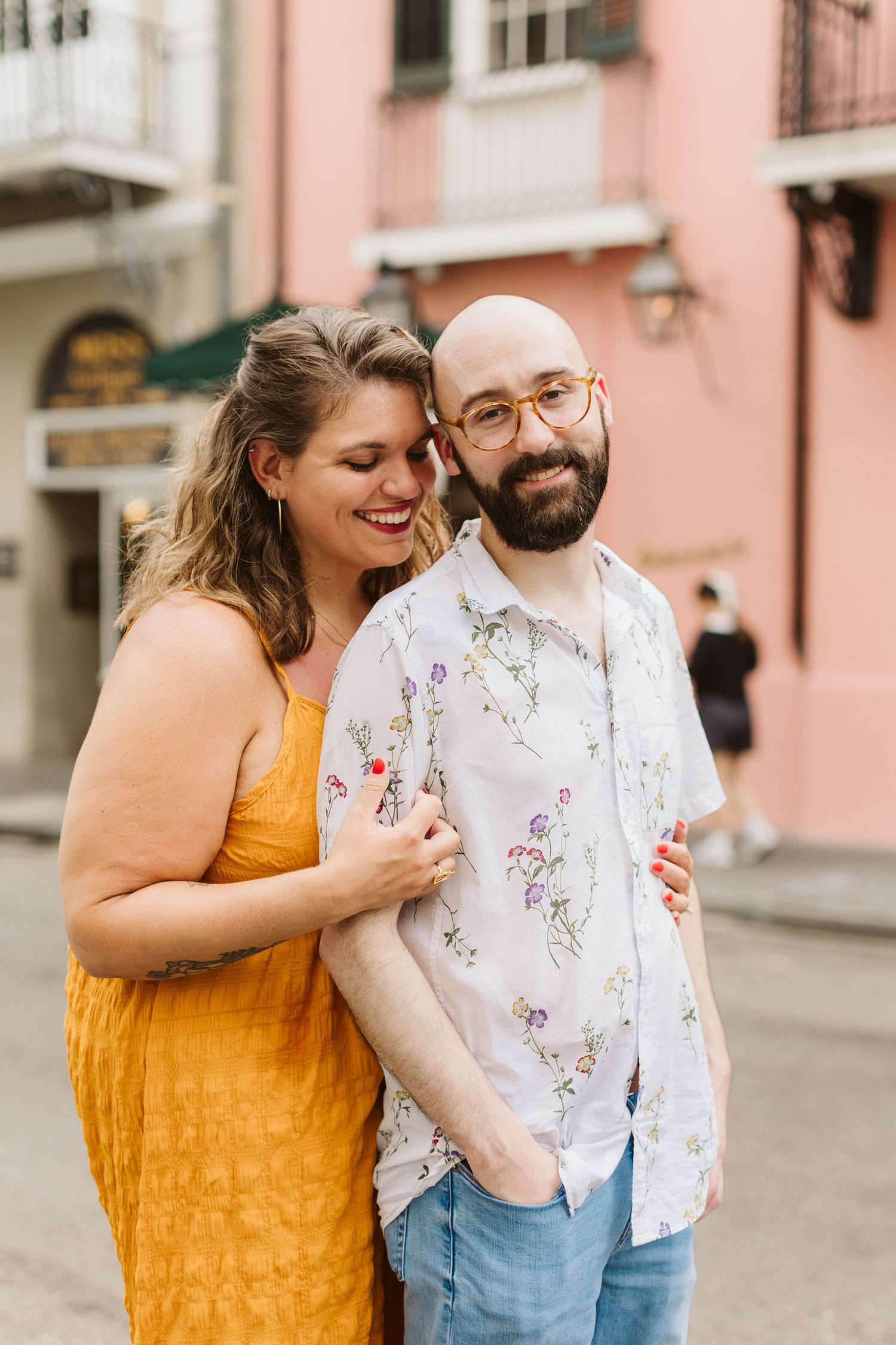 New Orleans engagement session in the French Quarter, best engagement photographer in Fort Worth, destination engagement photos