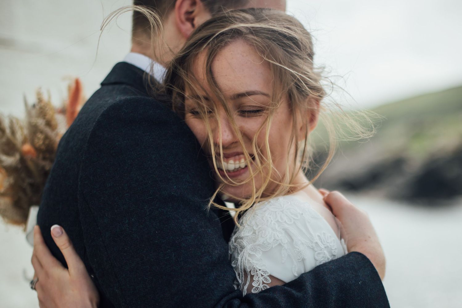 emotional wedding moment captured in documentary style