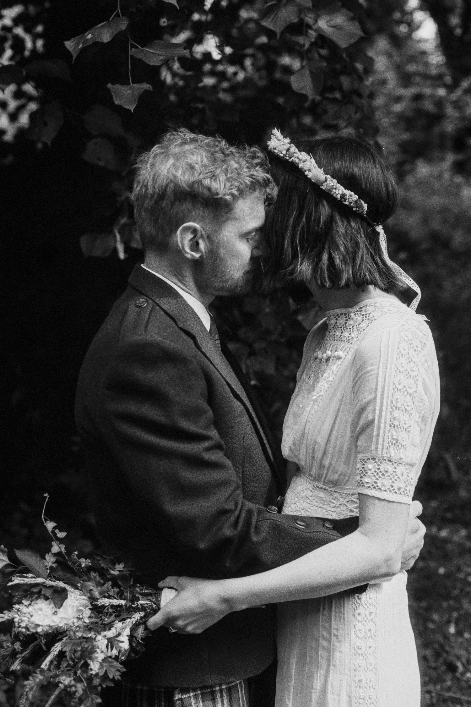 quiet moment during wedding day captured naturally