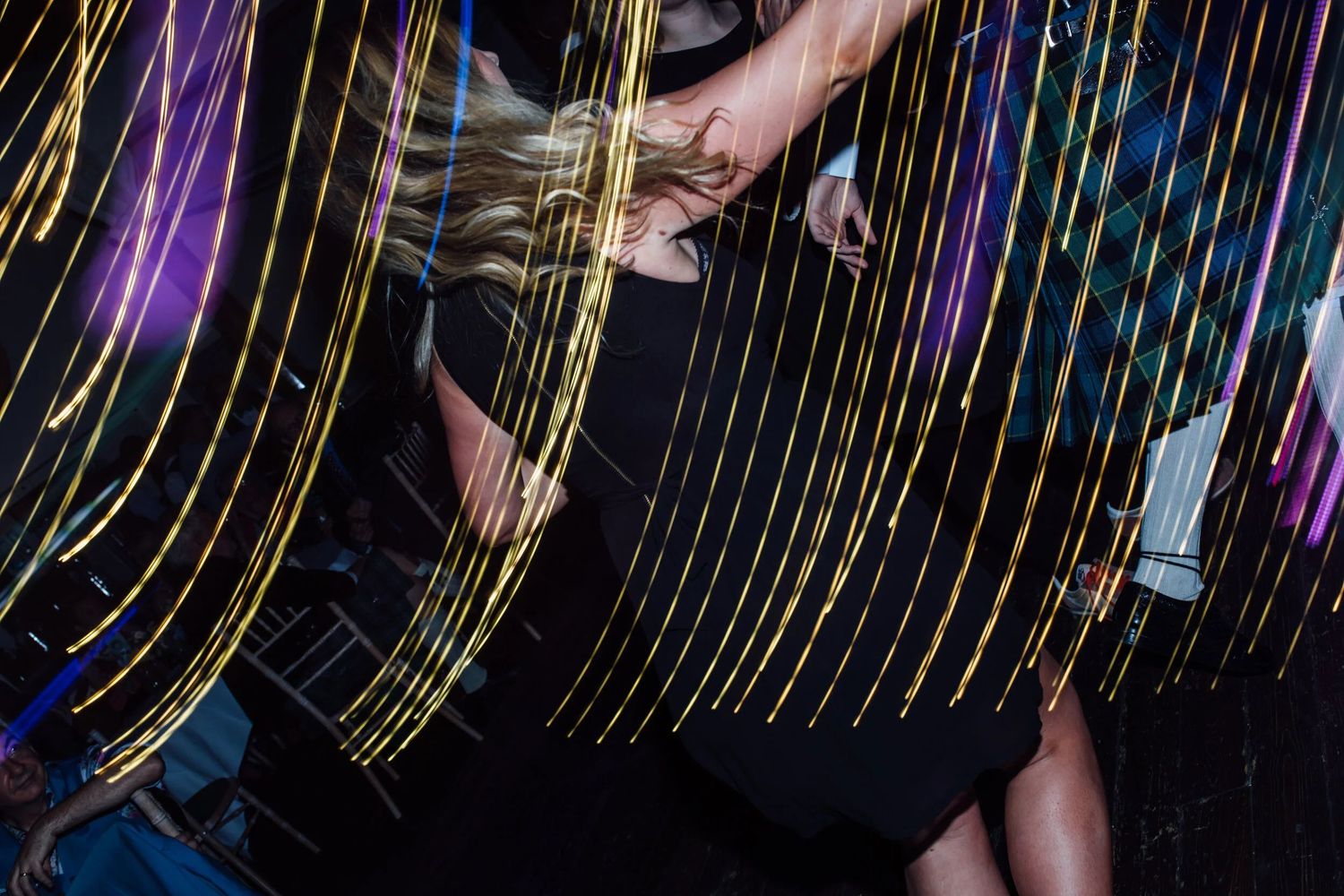 party moment during wedding day captured naturally