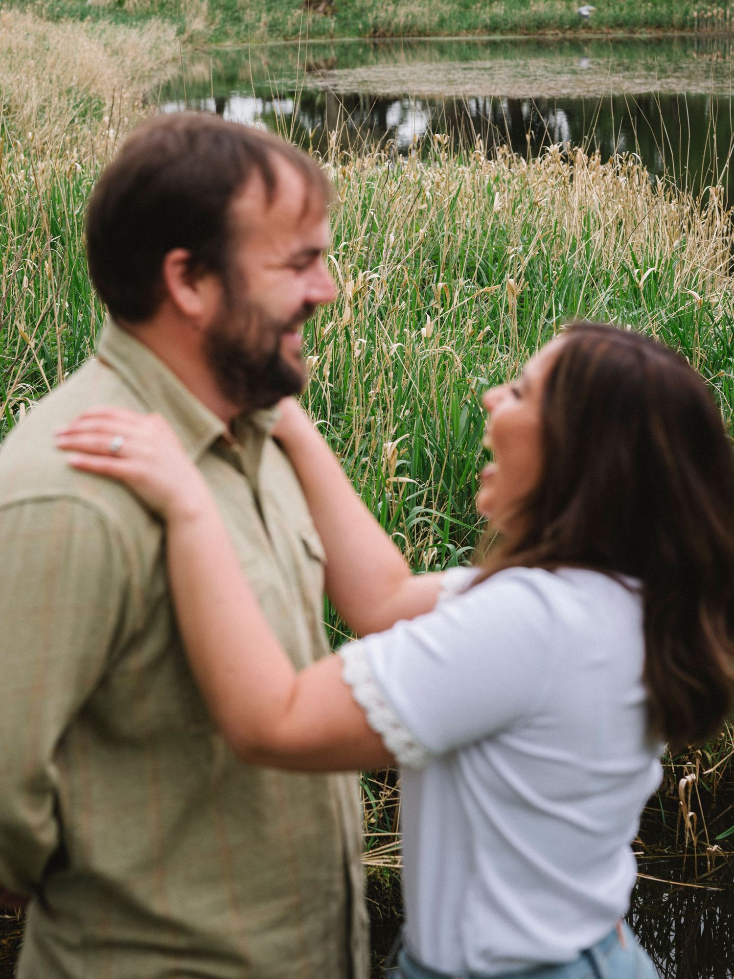 close up shot of engagement  location in Scotland
