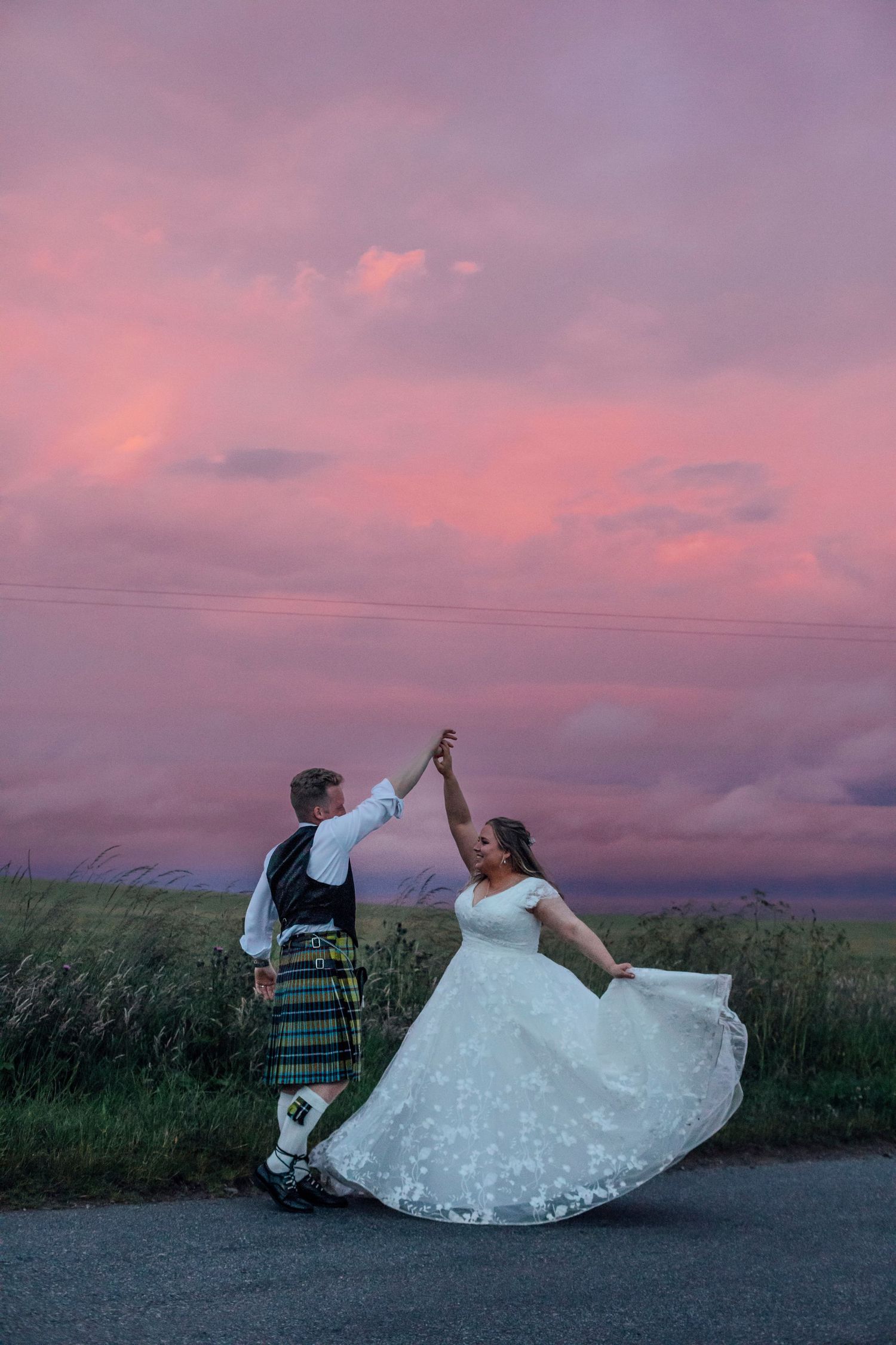 destination wedding in Scotland with scenic views