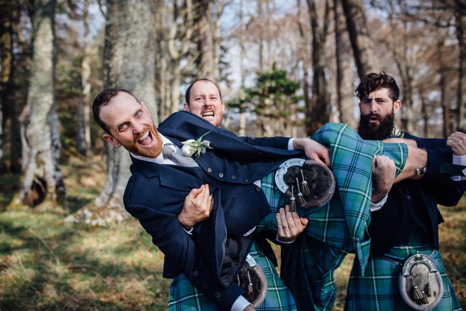 fun wedding party portrait session