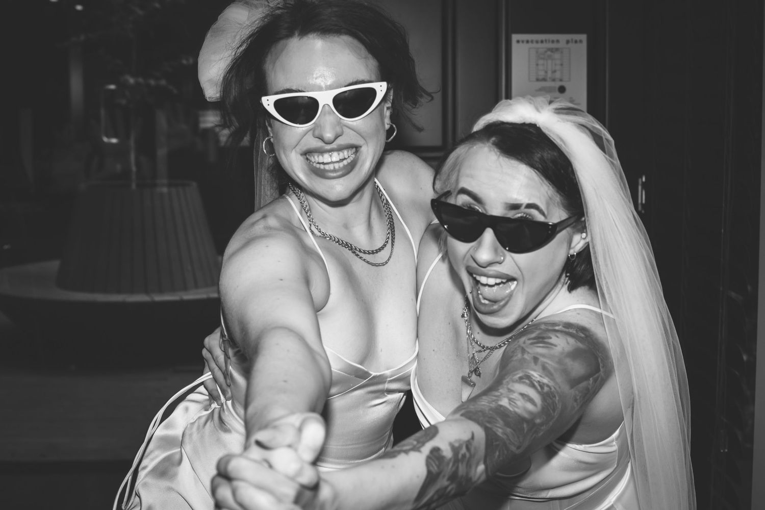 couple dancing with during wedding celebration
