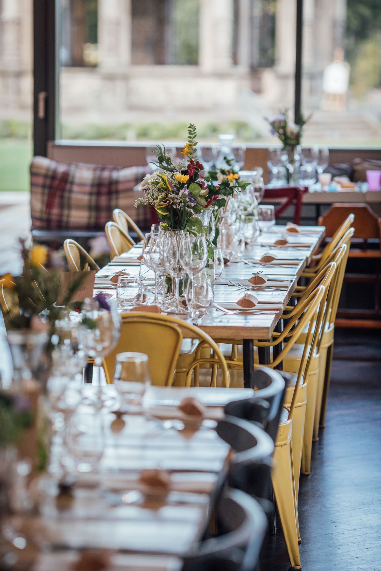 wedding details with venue and meal