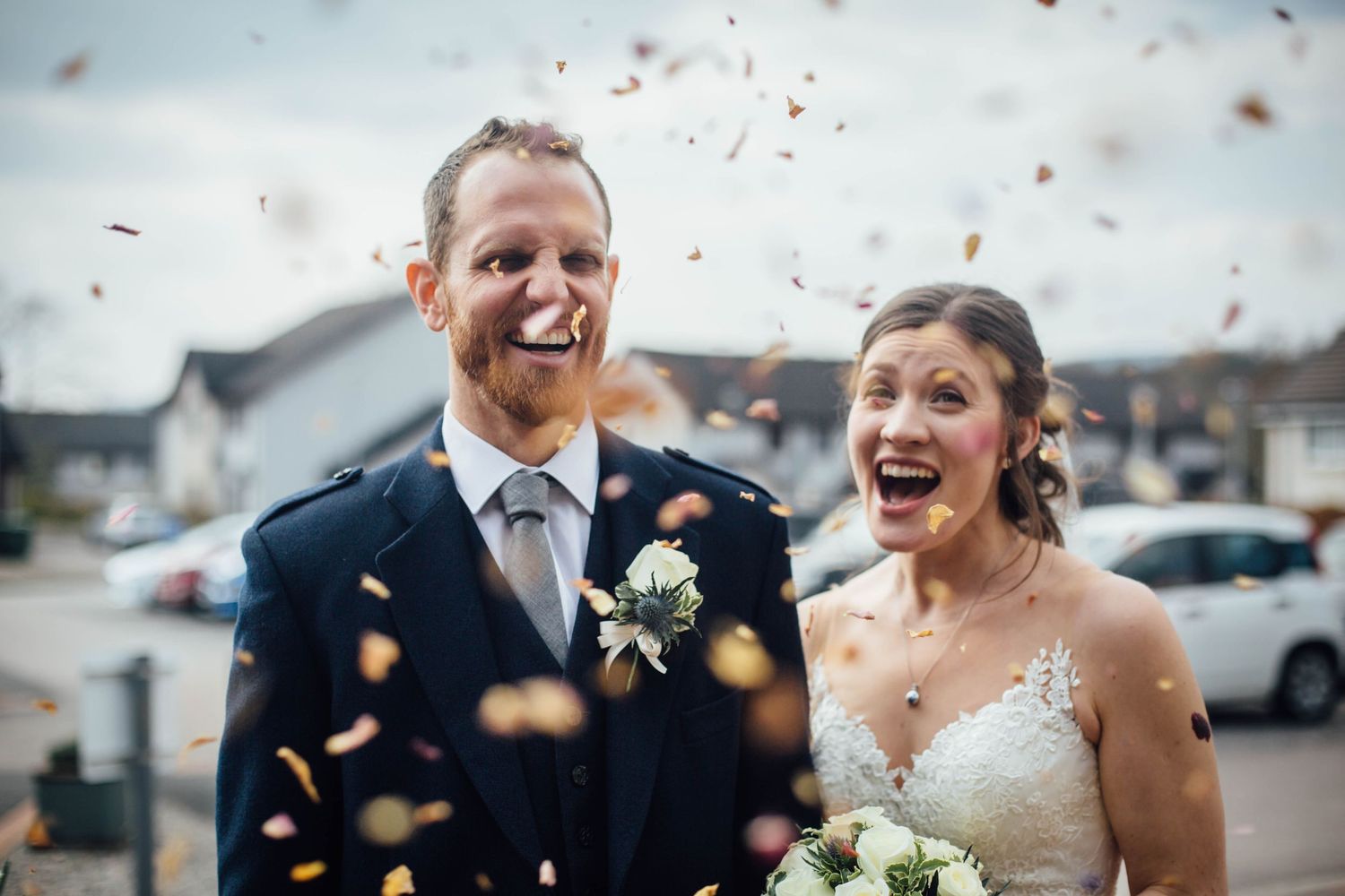 joyful wedding moment captured in documentary style