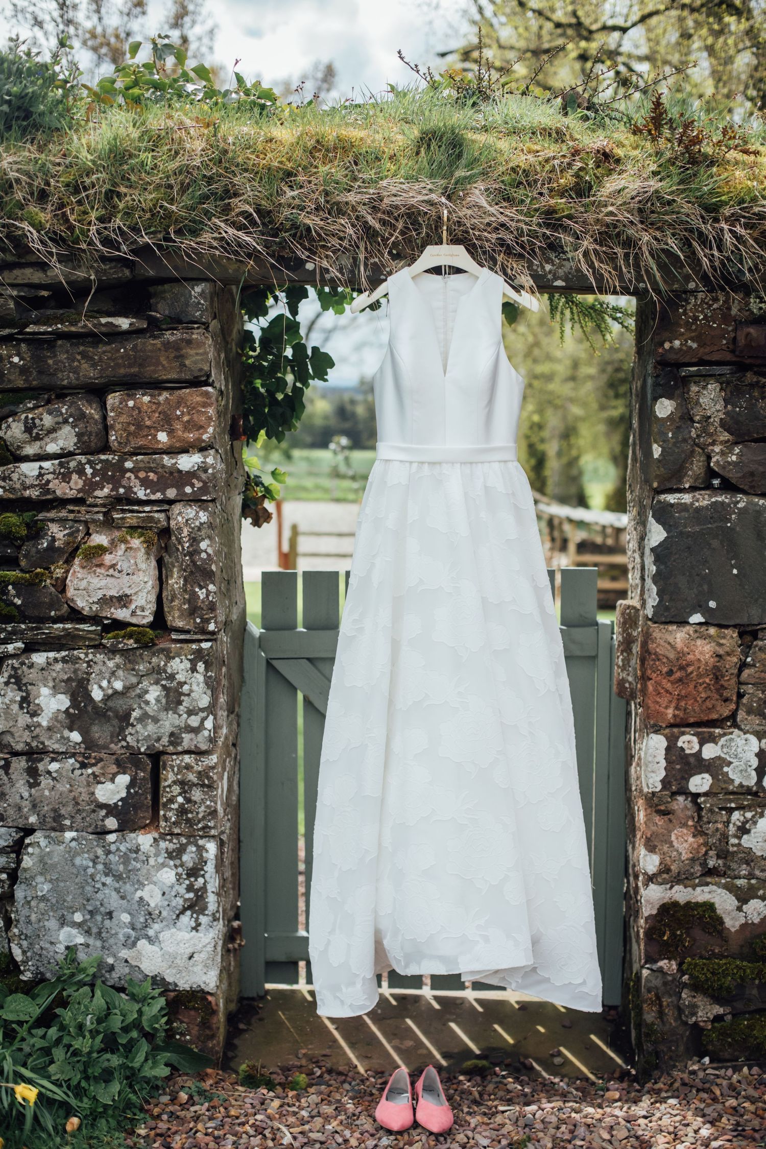 subtle wedding details captured outdoors