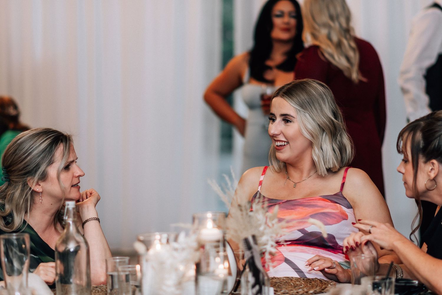 Guests enjoying a wedding at The Barn at Willerby Hill