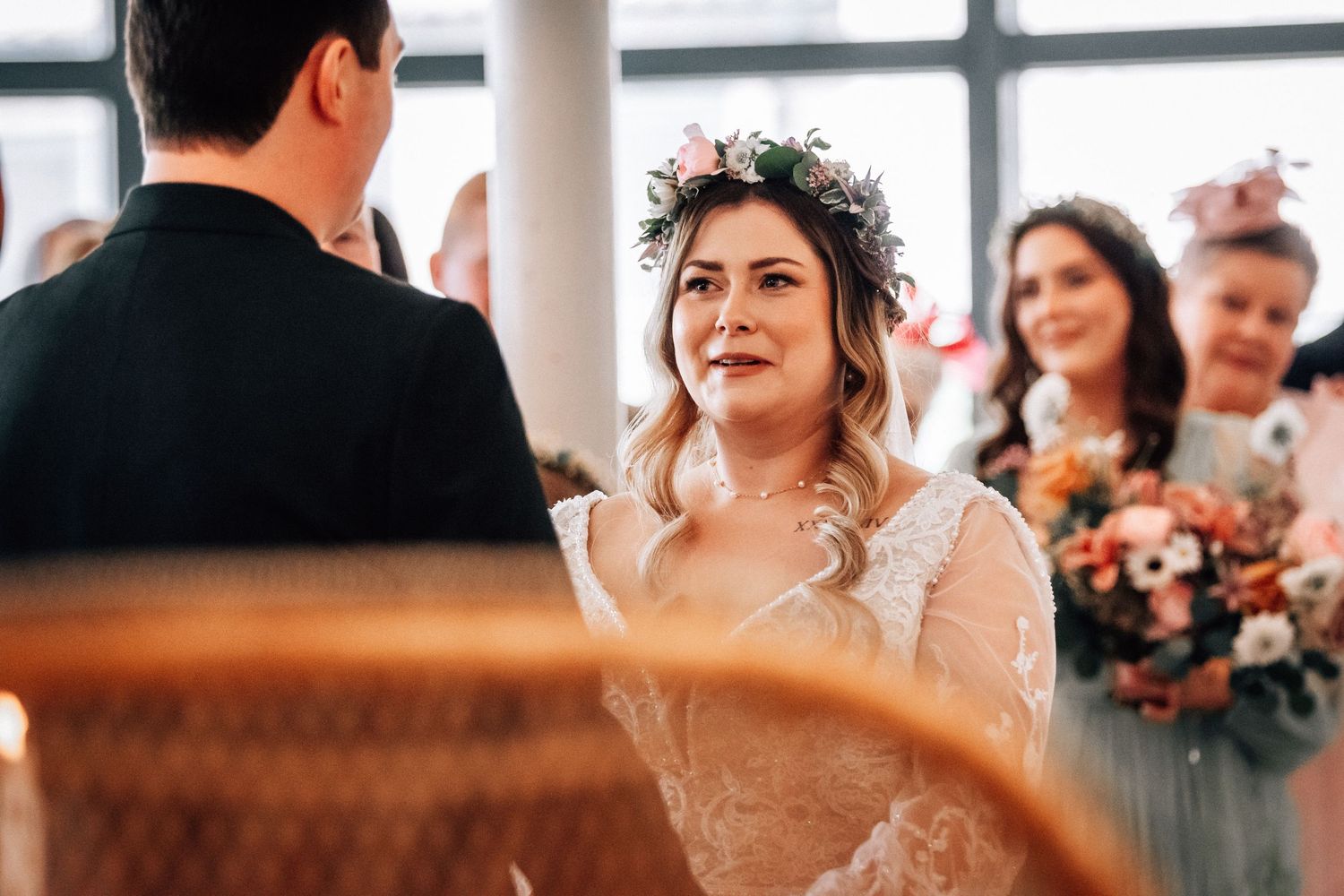 Bride and groom at Lazaat Hotel