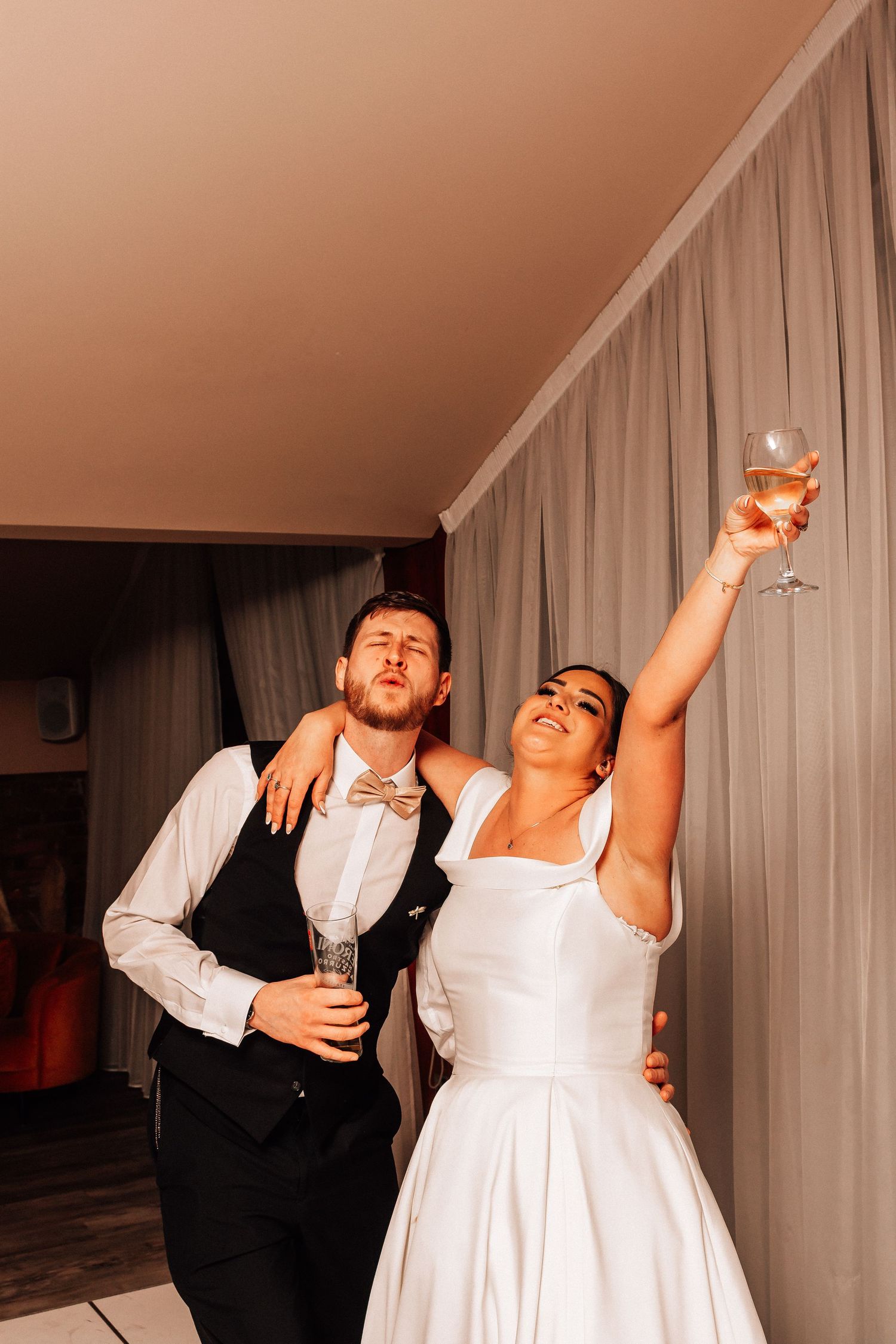Bride and groom at The Barn at Willerby Hill