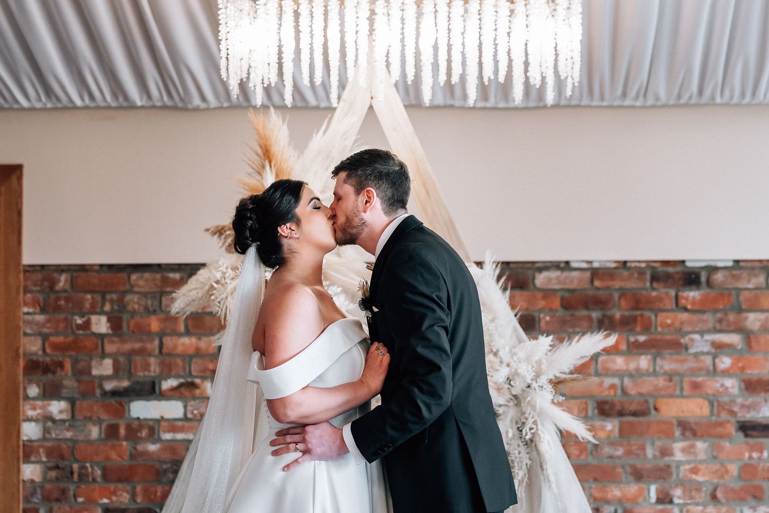 Bride and groom at The Barn at Willerby Hill