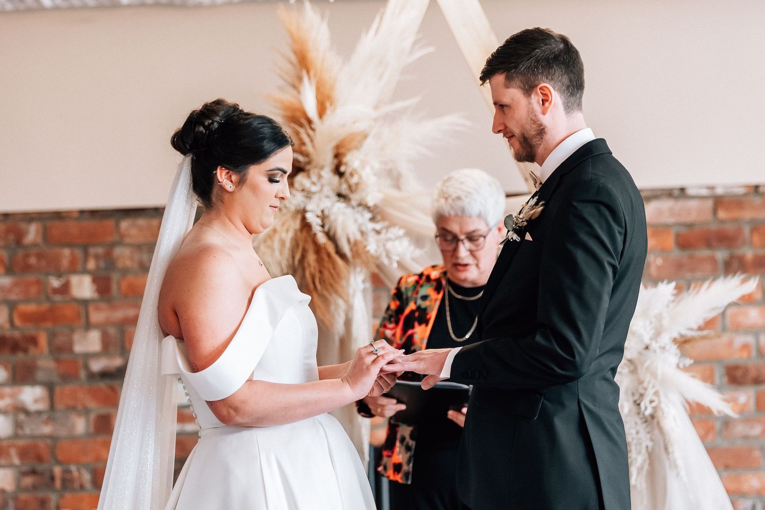 Bride and groom at The Barn at Willerby Hill