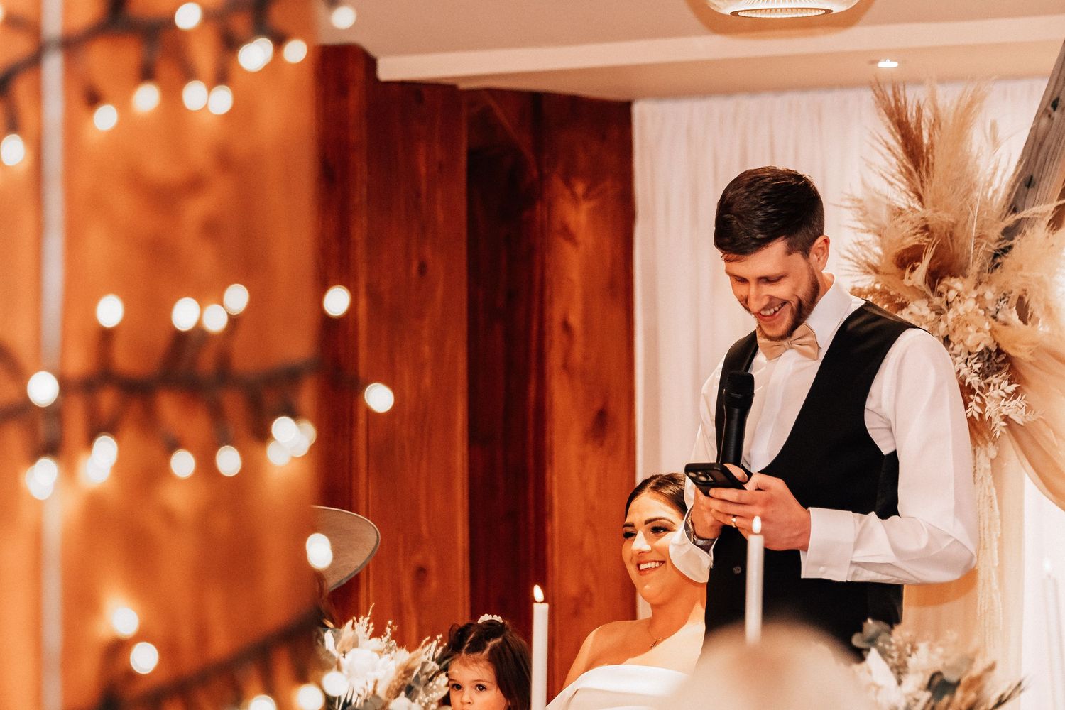 Groom giving a speech at The Barn at Willerby Hill