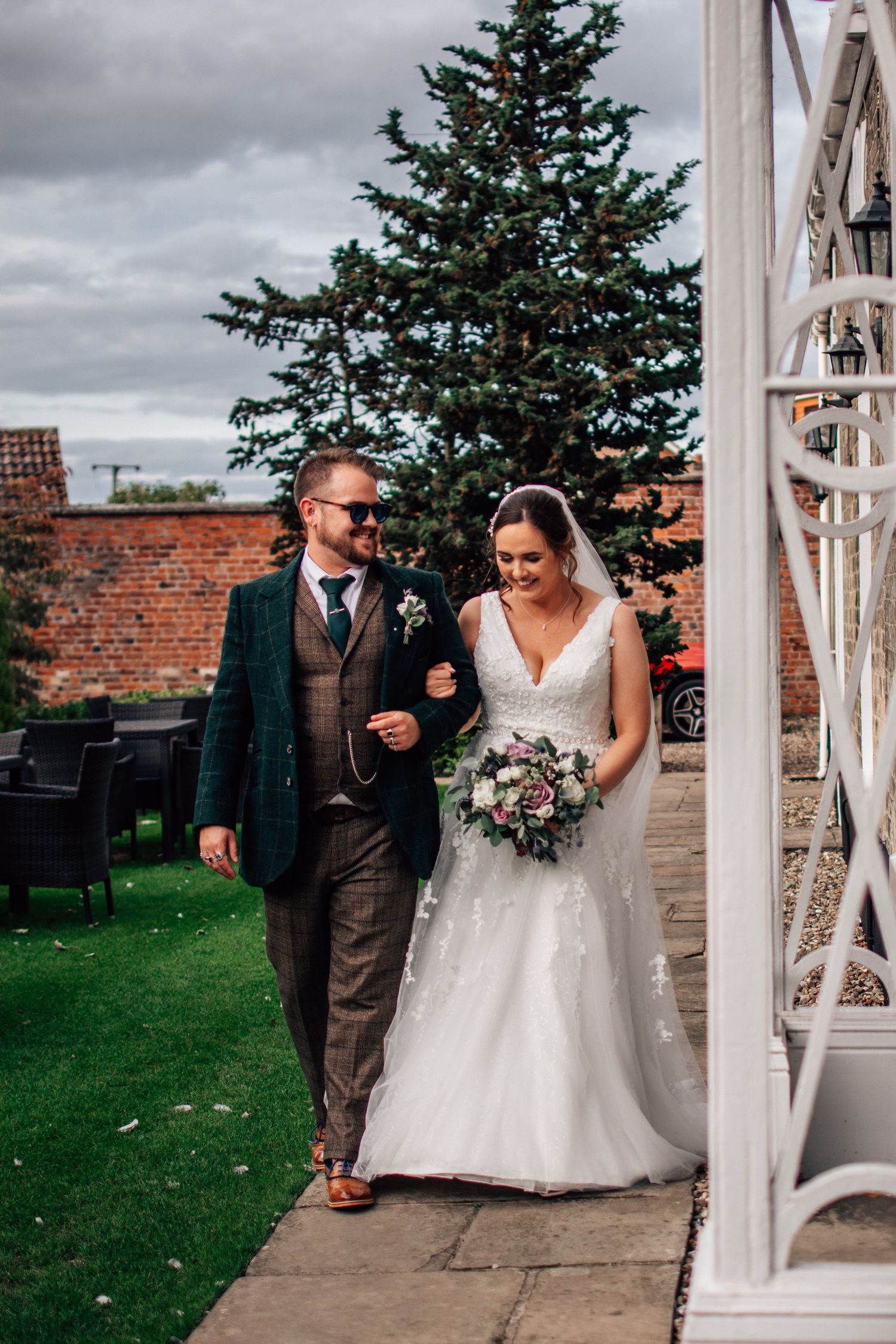 Bride and groom at Dunedin Country House