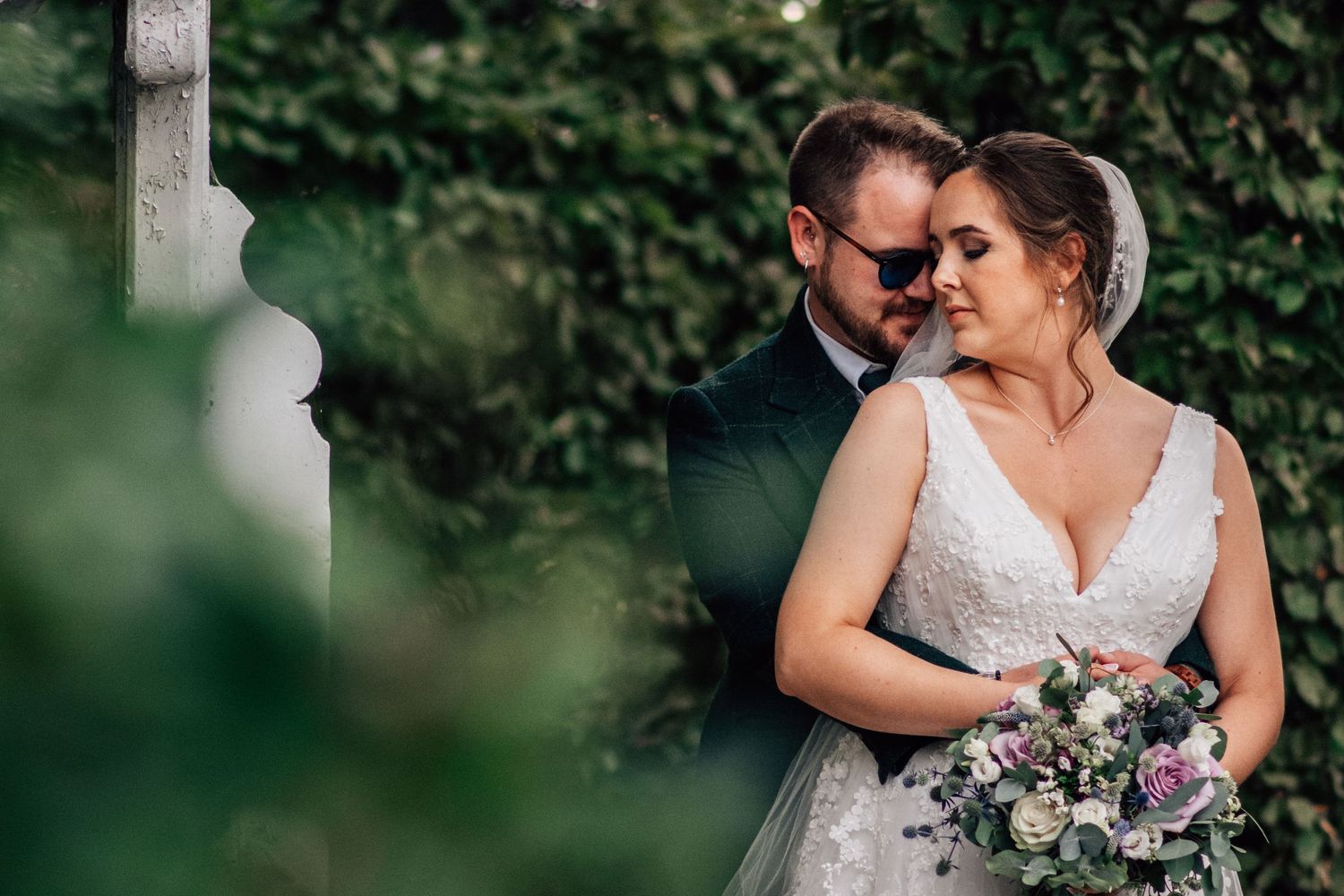 Bride and groom at Dunedin Country House