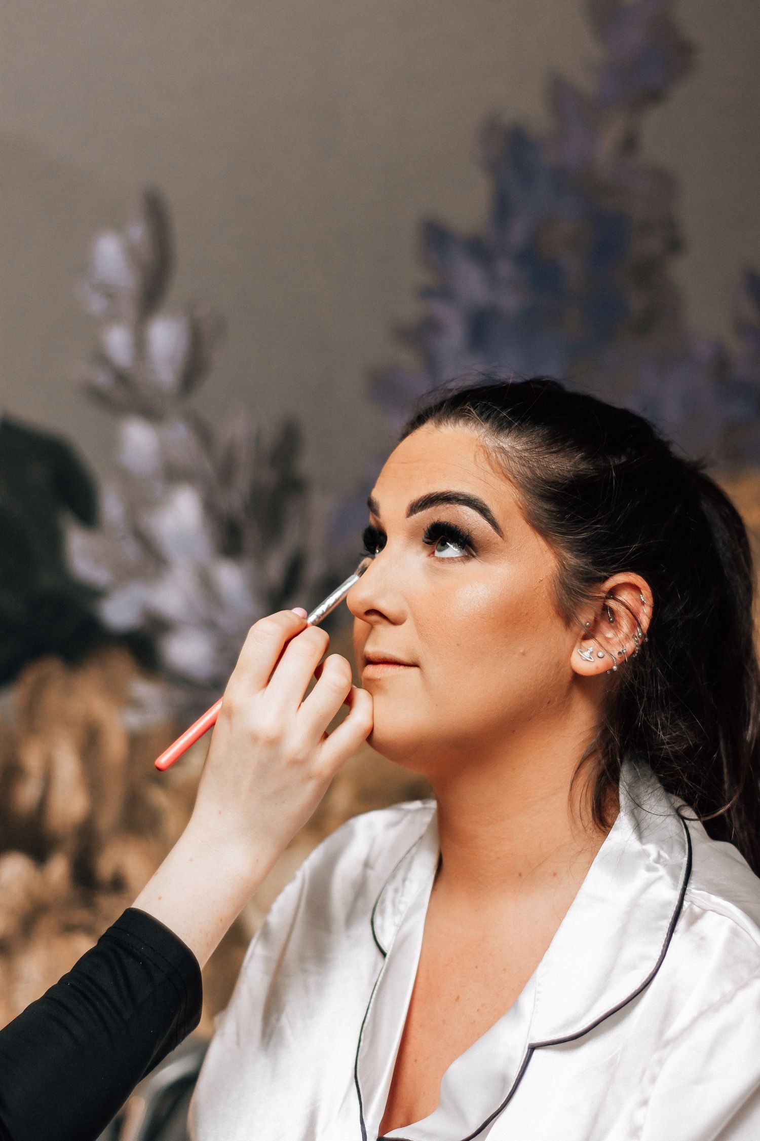 Bride getting ready at at The Barn at Willerby Hill