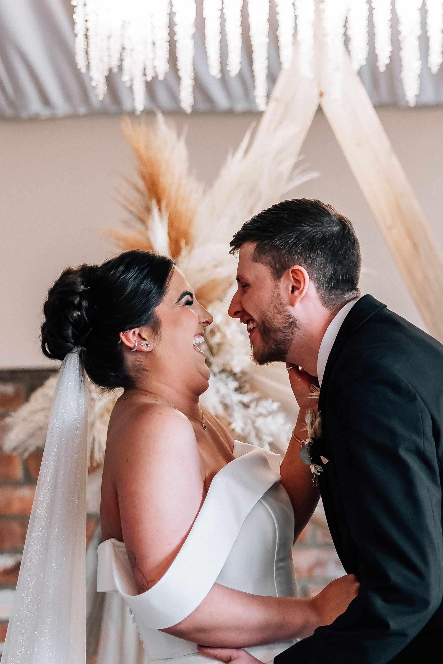 Bride and groom at The Barn at Willerby Hill