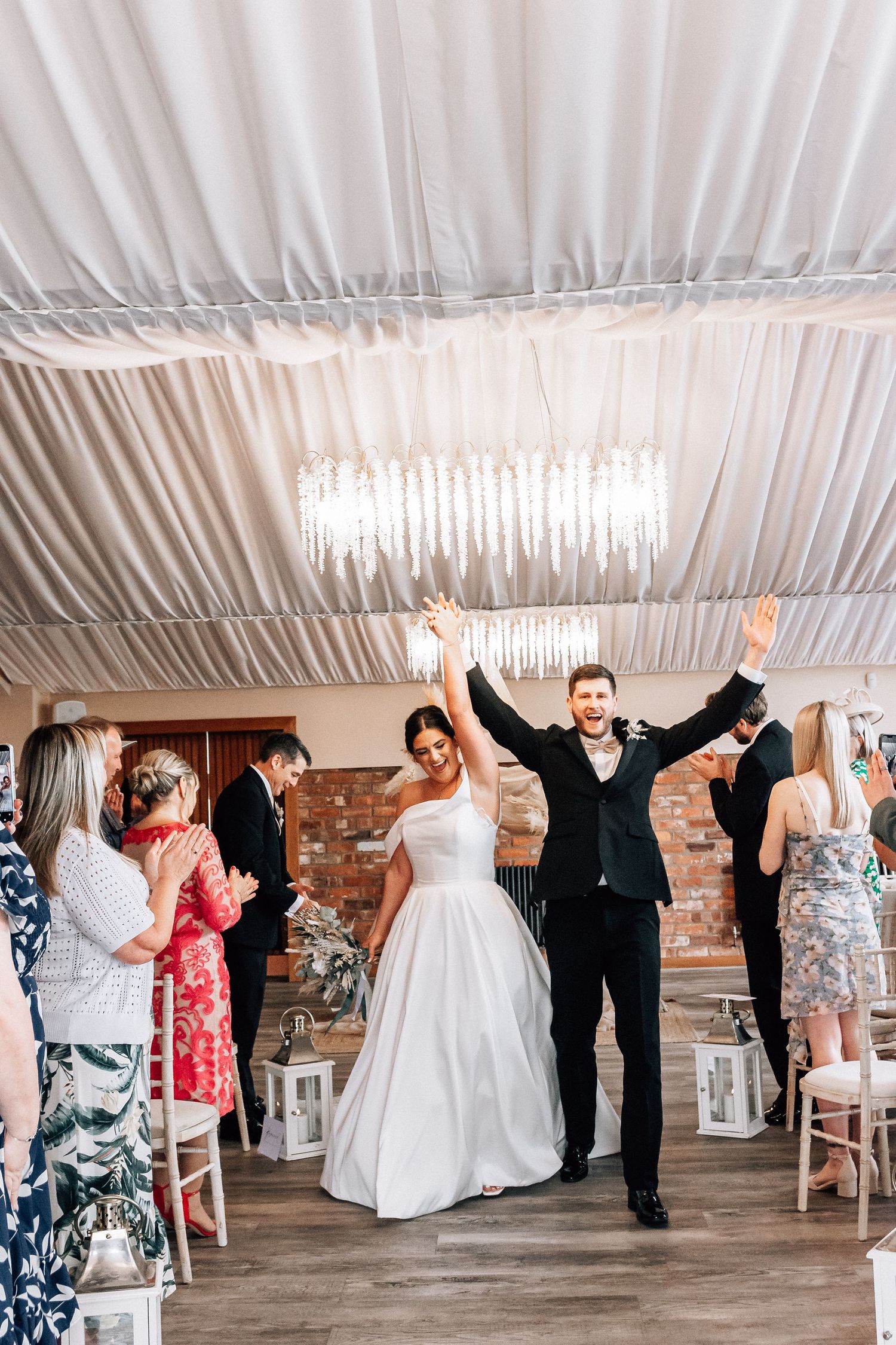 Bride and groom at The Barn at Willerby Hill