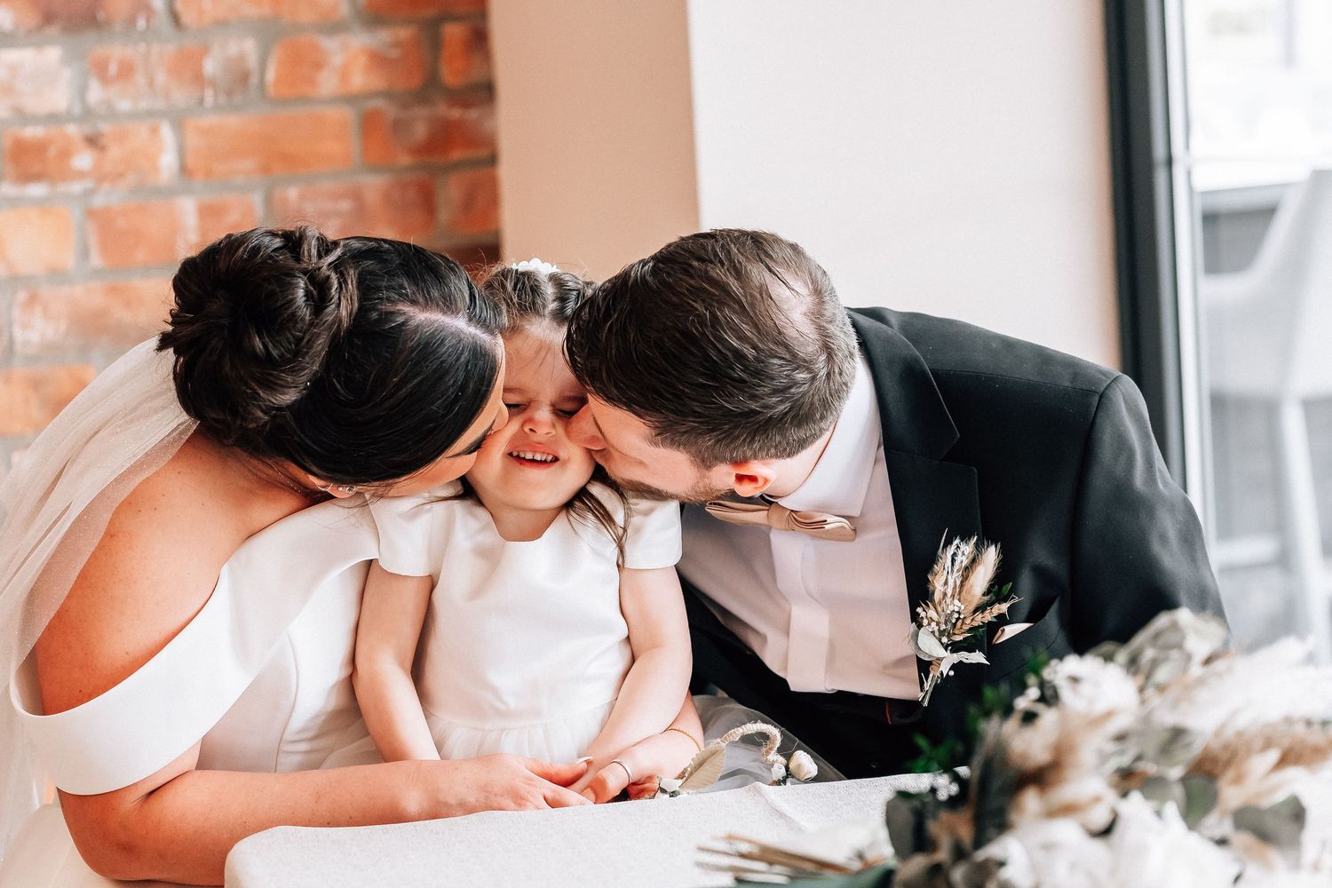 Bride and groom at The Barn at Willerby Hill