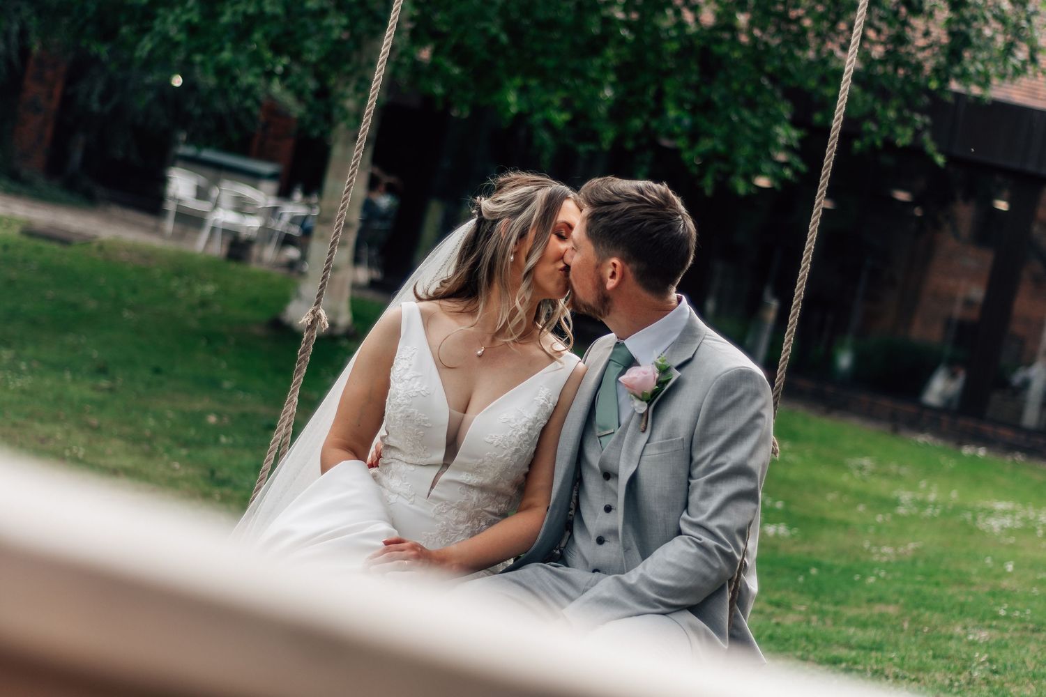 Bride and groom at Mercure Grange Hotel