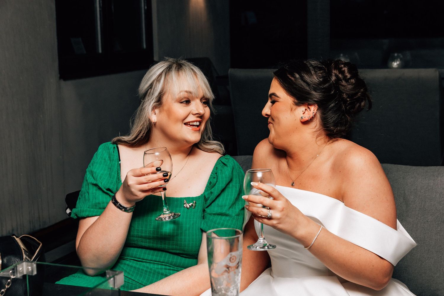 Guests enjoying a wedding at The Barn at Willerby Hill