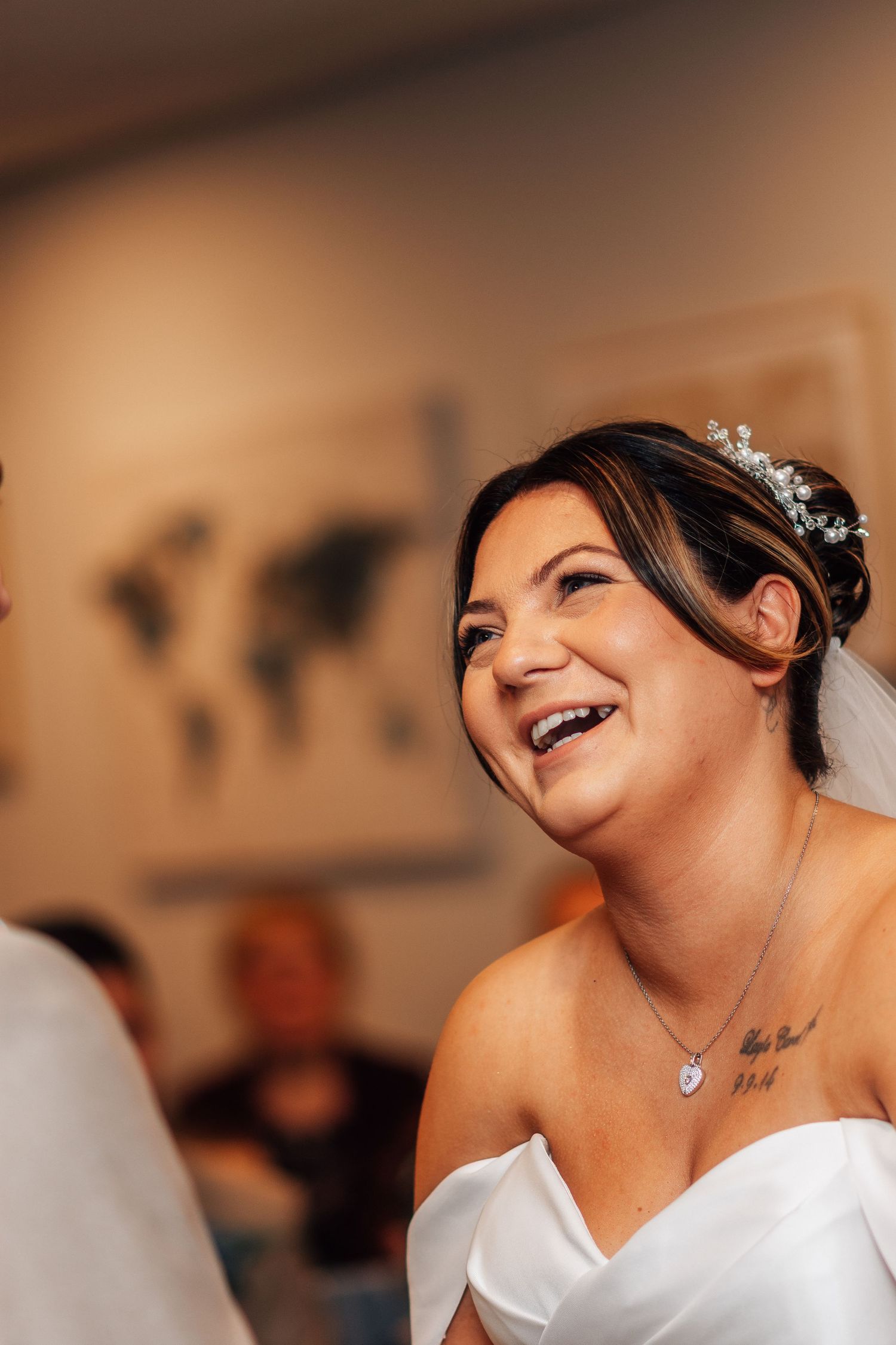 Bride and groom at Mercure Grange Hotel