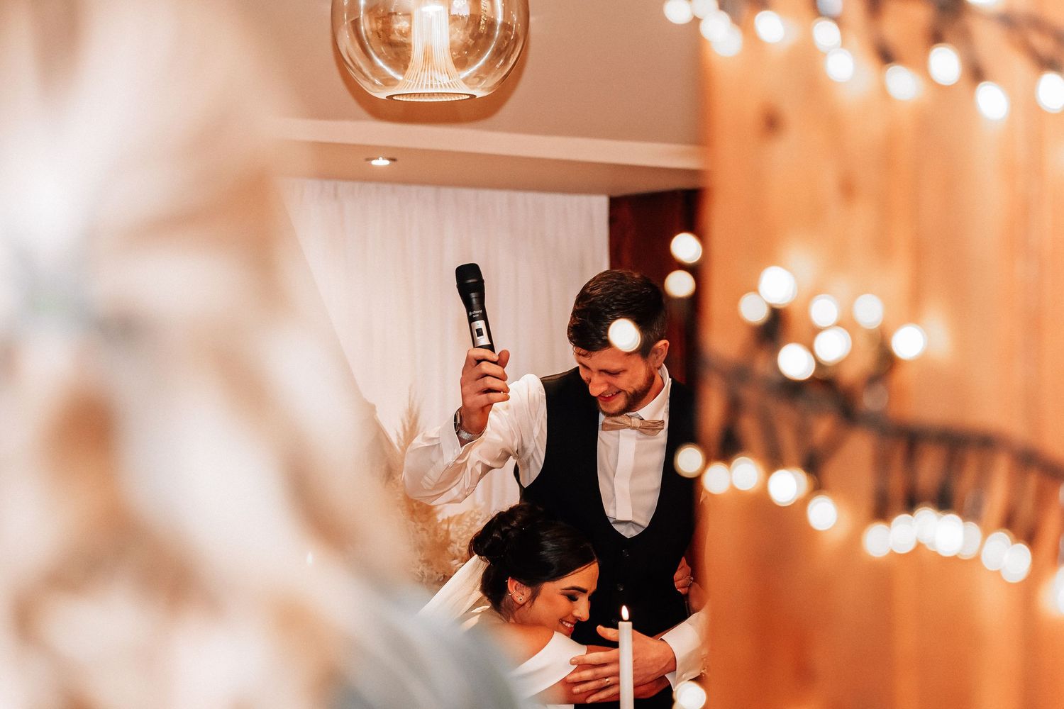 Bride and groom at The Barn at Willerby Hill