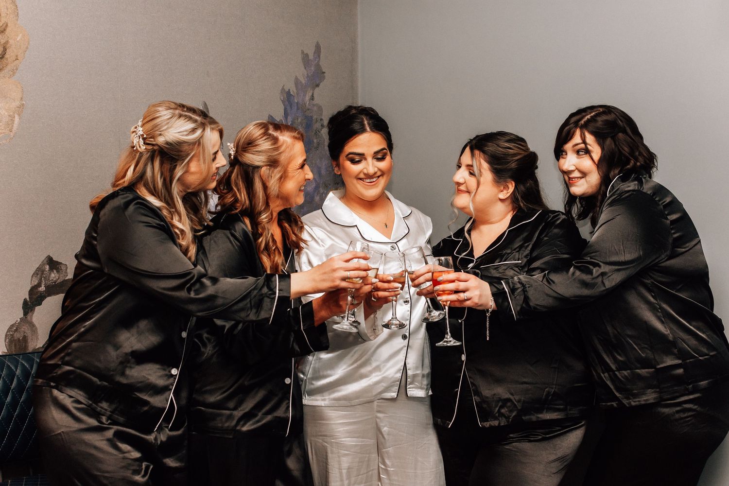 Bridal party at The Barn at Willerby Hill