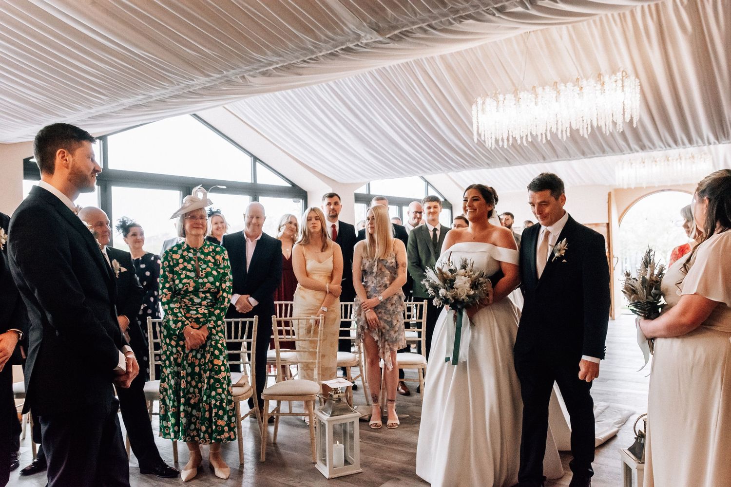 Bride and groom at The Barn at Willerby Hill